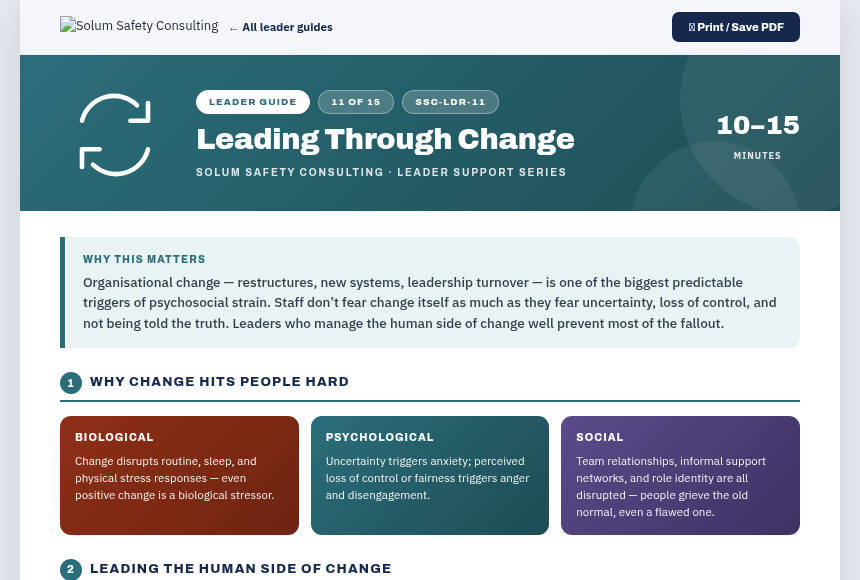 Preview of the Leading Through Change digital form