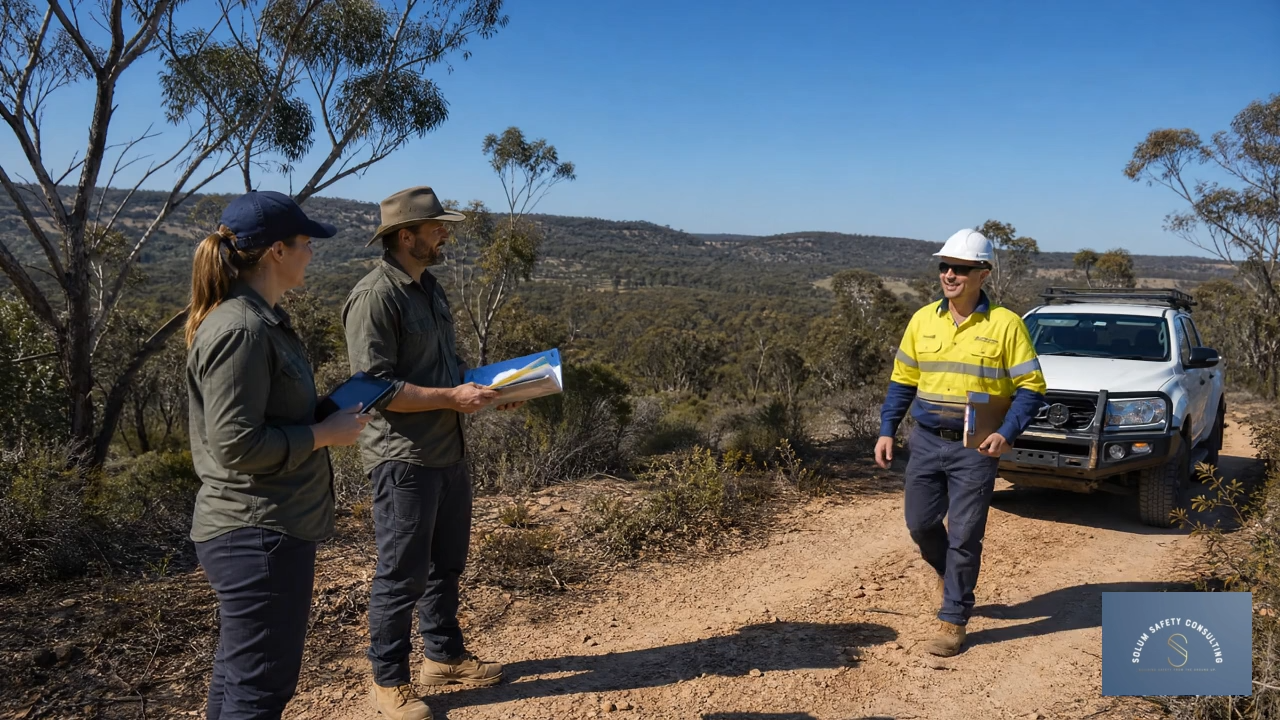 A remote Australian worksite where safety systems are put to work
